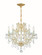 Maria Theresa Six Light Mini Chandelier in Gold (60|4405-GD-CL-MWP)