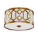 Jennings Three Light Flush Mount in Aged Brass (60|2263-AG)