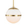 Truax One Light Chandelier in Aged Brass (60|2107-AG)