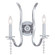 Flow Two Light Wall Sconce in Polished Chrome (60|1582-CH)