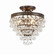 Calypso Three Light Semi Flush Mount in Vibrant Bronze (60|130-VZ_CEILING)