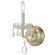 Traditional Crystal One Light Wall Sconce in Polished Brass (60|1031-PB-CL-SAQ)