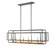 Titania Eight Light Linear Chandelier in Bronze + Olde Brass (224|454-44L-BRZ-OBR)