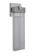 Aria LED Outdoor Wall Lantern in Satin Aluminum (46|Z1614-SA-LED)
