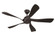 Captivate Indoor/Outdoor 52''Ceiling Fan in Flat Black (46|CPT52FB5)