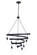 Tranquil Ten Light Chandelier in Flat Black (46|55410-FB)