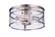 Elliot Three Light Flushmount in Brushed Polished Nickel (46|55383-BNK)