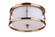 Marlowe Three Light Flushmount in Satin Brass (46|53783-SB)