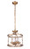 Marlowe Four Light Convertible Semi Flush/Pendant in Satin Brass (46|53754-SB)