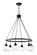 Que Six Light Chandelier in Flat Black (46|53326-FB)