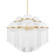 Celestial Six Light Chandelier in Aged Brass (68|398-32-AGB)