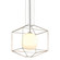 Silhouette One Light Chandelier in Silver Leaf (67|F5254)