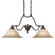 Providence Two Light Island Pendant in Rustic Bronze (92|69624 RSB TCG)