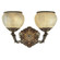 Alexandria I Two Light Wall Sconce in Satin Bronze w/Brown Patina (92|69602 SBB C)