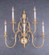 Hermitage Five Light Wall Sconce in Polished Brass (92|6755)