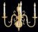 Hermitage Three Light Wall Sconce in Polished Brass (92|6753)