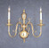 Hermitage Two Light Wall Sconce in Polished Brass (92|6752)