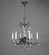 Via Lombardi Six Light Chandelier in Millennium Silver (92|57056 MS CBK)