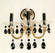 Via Venteo Three Light Wall Sconce in Gold Plate (92|57003 G CBK)