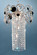 Foresta Colorita Four Light Mini Chandelier in Silver Frost (92|10033 SF C)