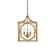 Blakely Three Light Foyer Pendant in Antique Gold (65|9481AG)