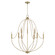 Madison Nine Light Chandelier in Aged Brass (65|447091AD)