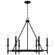 Ogden Six Light Chandelier in Brushed Black Iron (65|445261IH)