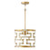 Hala One Light Pendant in Bleached Natural Jute and Patinaed Brass (65|341011NL)