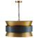 Loren Four Light Pendant in Patinaed Brass and Dark Zinc (65|330446PZ)