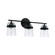 Madison Three Light Vanity in Matte Black (65|147031MB-534)