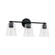 Baker Three Light Vanity in Matte Black (65|146931MB-533)