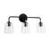 Amara Three Light Vanity in Matte Black with Brass (65|145631KB-530)