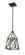 Trestle One Light Pendant in Matte Black + Olde Brass (224|447MP-MB-OBR)