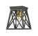 Trestle One Light Flush Mount in Matte Black / Olde Brass (224|447F1-MB-OBR)