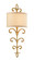 Crawford Two Light Wall Sconce in Crawford Gold (67|B7182)