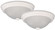 Ifm211T Wh Twin Pack One Light Flush Mount in White (387|IFM21111T)