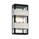 Dana Point Three Light Wall Sconce in Black With Brushed Stainless (67|B6523)