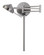Zug LED Swing Arm Wall Lamp in Gun Metal (225|WL-2926-GM)