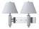 Hotel Two Light Wall Lamp in Chrome (225|LA-8003W2L-1CH)