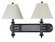 HOTEL Two Light Wall Lamp in Dark Bronze (225|LA-60007W2L-1R)