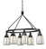 CHANNING Six Light Chandelier in Black (225|FX-3612-6)