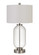 Sycamore One Light Table Lamp in Brushed Steel/Clear Glass (225|BO-2905TB-BS)