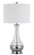 Potenza Two Light Table Lamp in Glass/Brushed Steel (225|BO-2818TB-2)