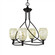 Capri Four Light Chandelier in Dark Granite (200|904-DG-406) Capri Four Light Chandelier in Dark Granite (200|904-DG-406)