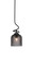 Capri One Light Pendant in Matte Black (200|900-MB-4912)