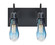Wish Wall Sconce in Black (74|2WG-WISHBL-EDIL-BK)