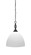 Eleganté One Light Pendant in Matte Black (200|82-MB-4691)