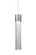 Wanda Pendant in Satin Nickel (74|1XT-WAND12CL-LED-SN)