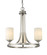 Bordeaux Three Light Chandelier in Brushed Nickel (224|435-3BN)