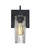 Duke One Light Wall Sconce in Black (74|1WG-DUKESF-EDIL-BK)